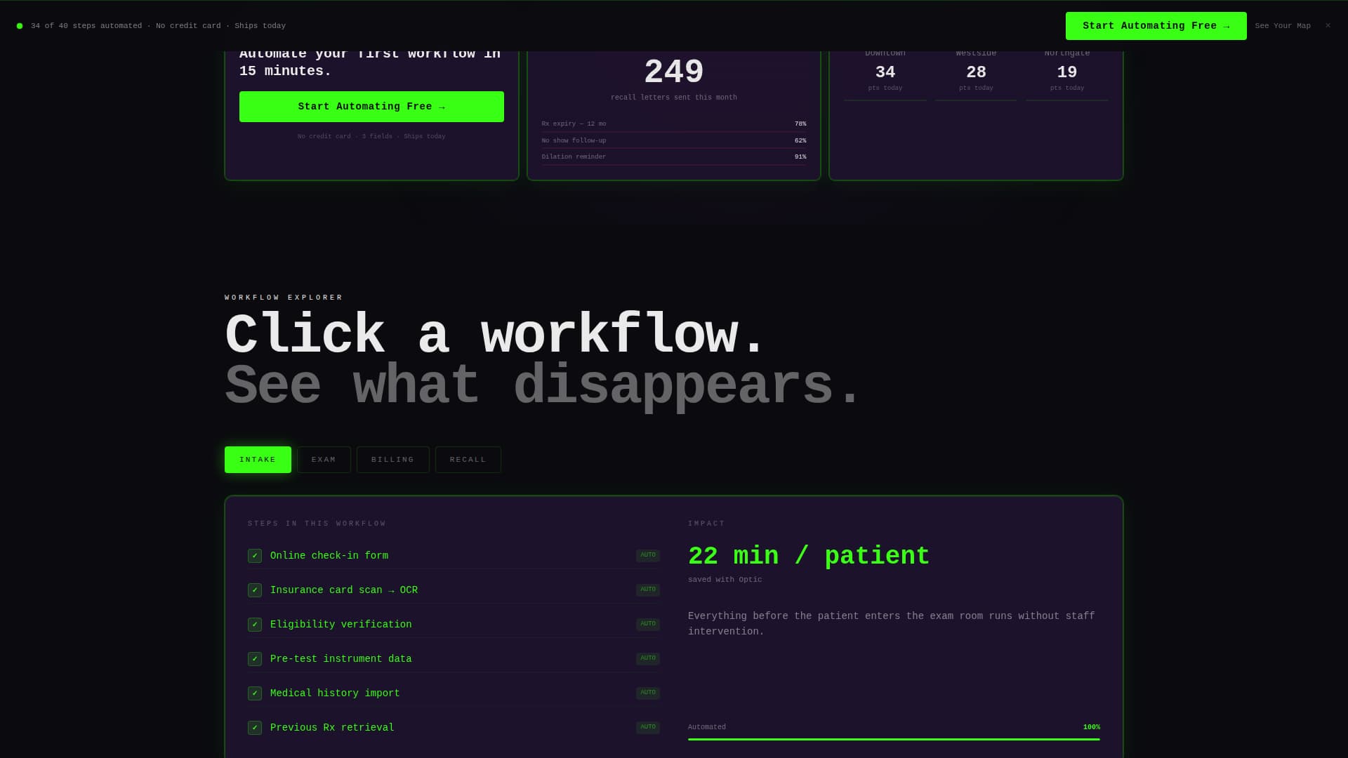 Optometry Software Portfolio & Case Study Website Template