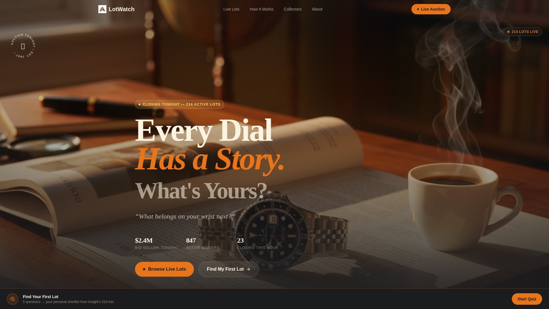 Auction Platforms & Types Pre-Launch & Coming Soon Website Template