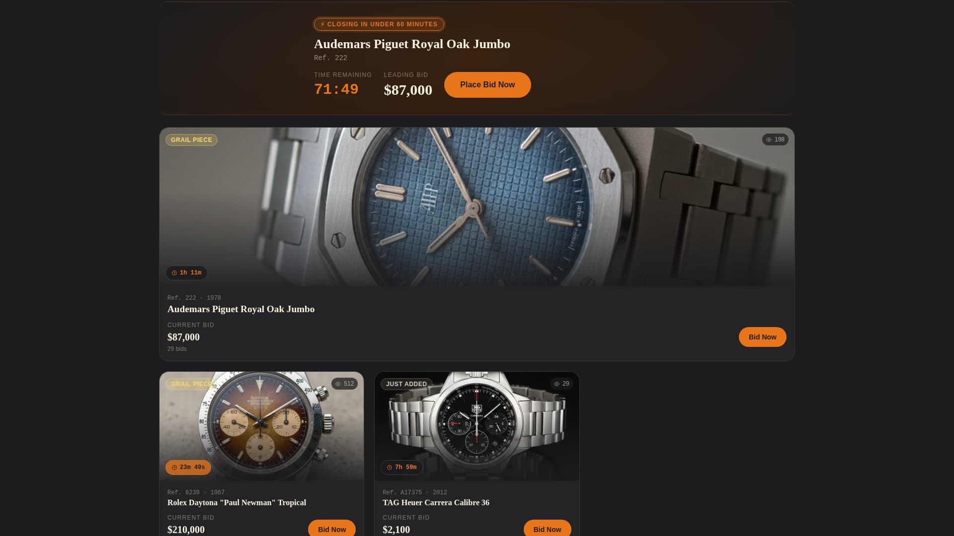 Auction Platforms & Types Pre-Launch & Coming Soon Website Template