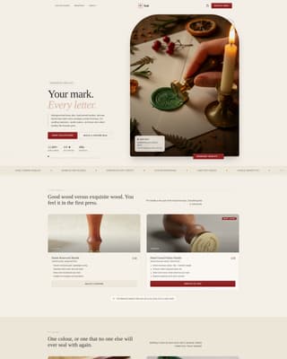 Seal - Artisan Marketplace Landing Page Template