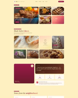 Leaven — Legendary Boulangerie Landing Page Template