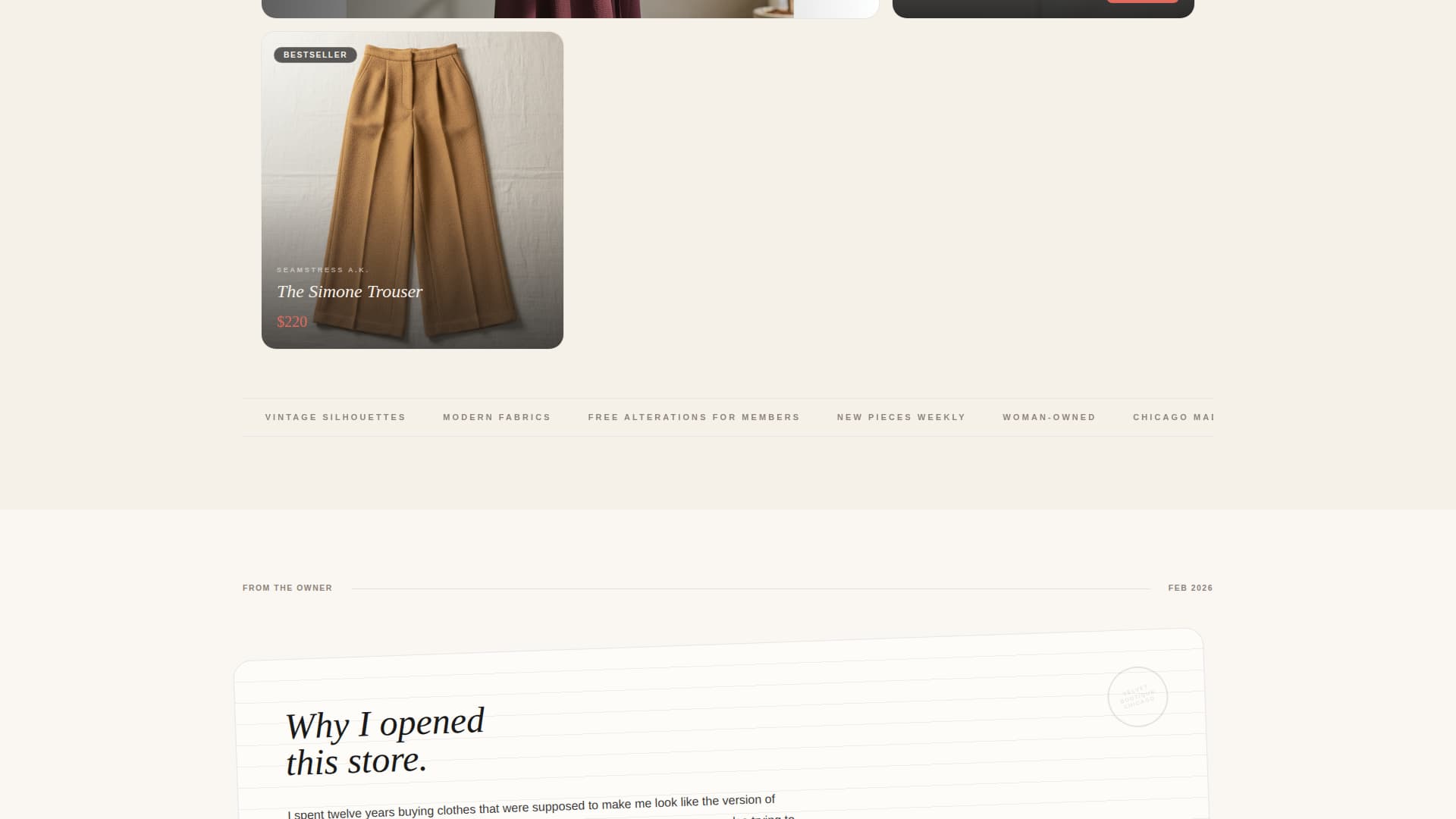 Thread - Boutique Womensfashion Landing Page Template