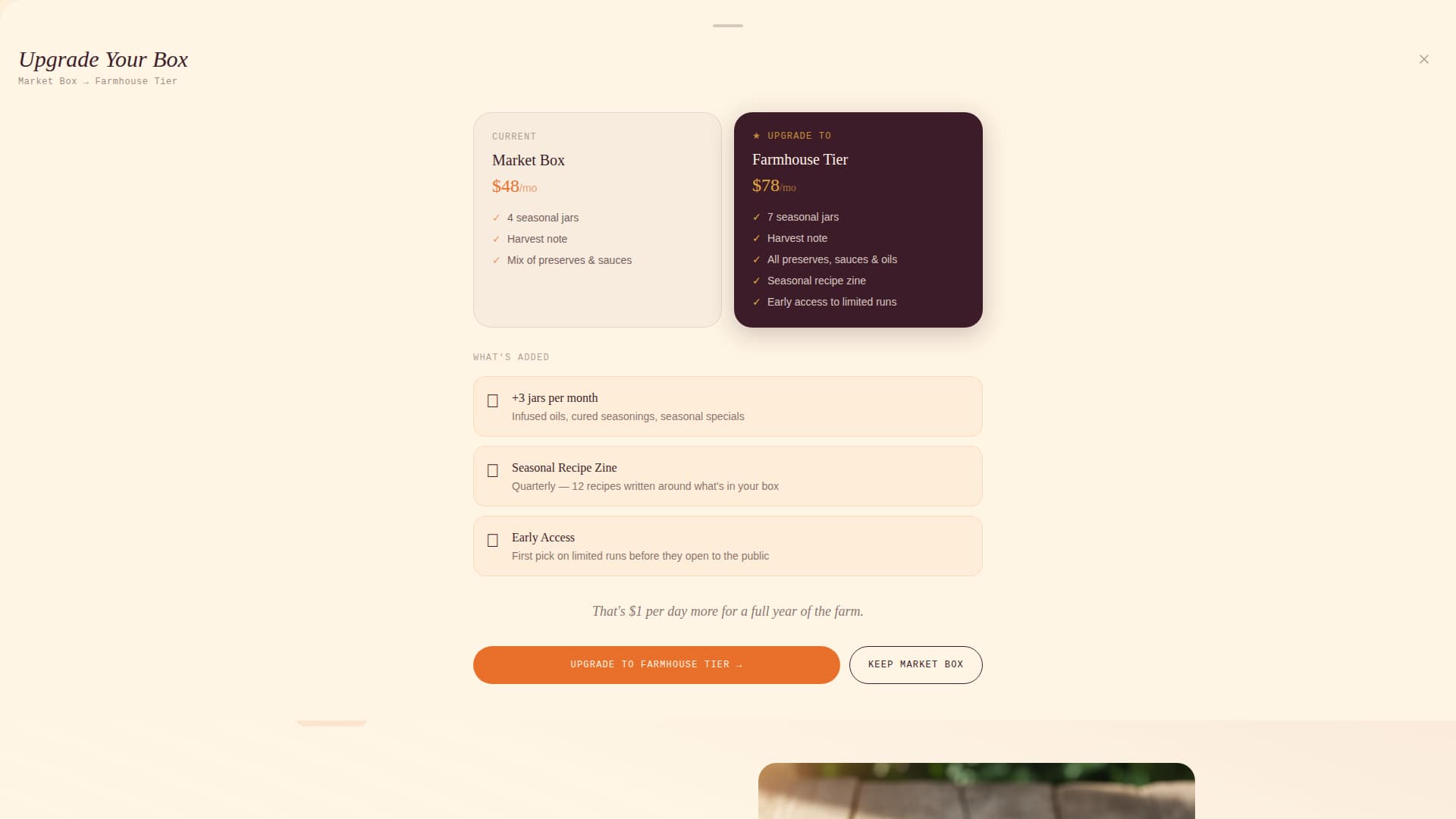 Harvest - Artisan Farmtotable Landing Page Template