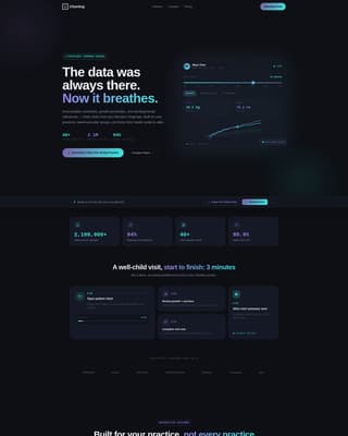 Pediatric Vertical SaaS Comparison Website Template