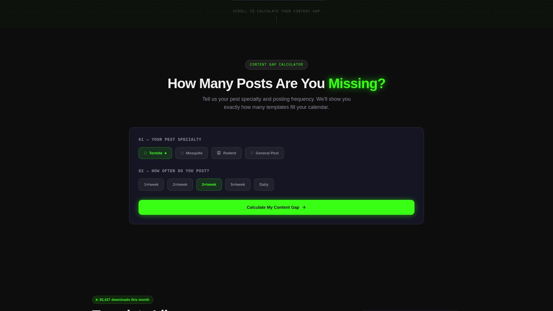 Swarm - Powerful Pestcontrol Landing Page Template