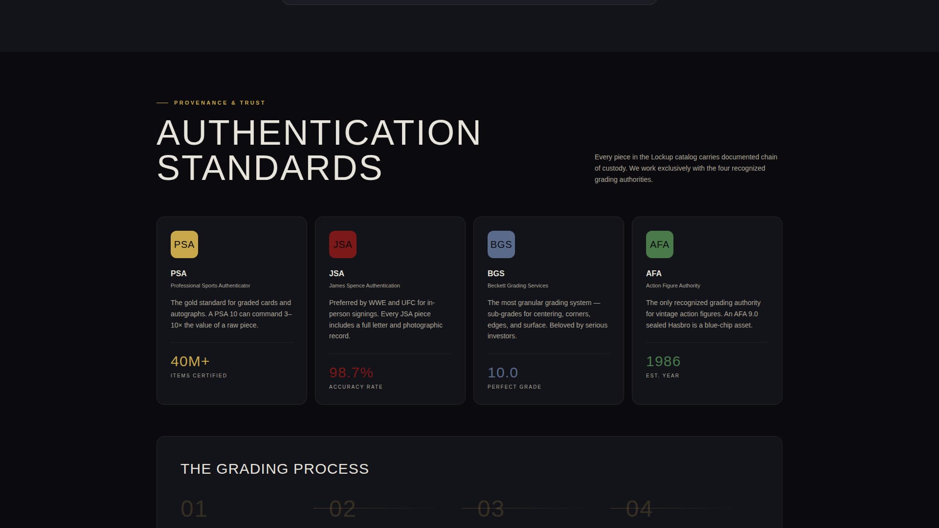 Lockup - Elite Memorabilia Landing Page Template