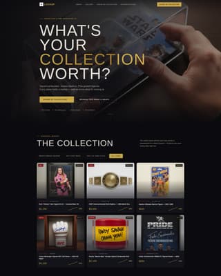 Lockup - Elite Memorabilia Landing Page Template