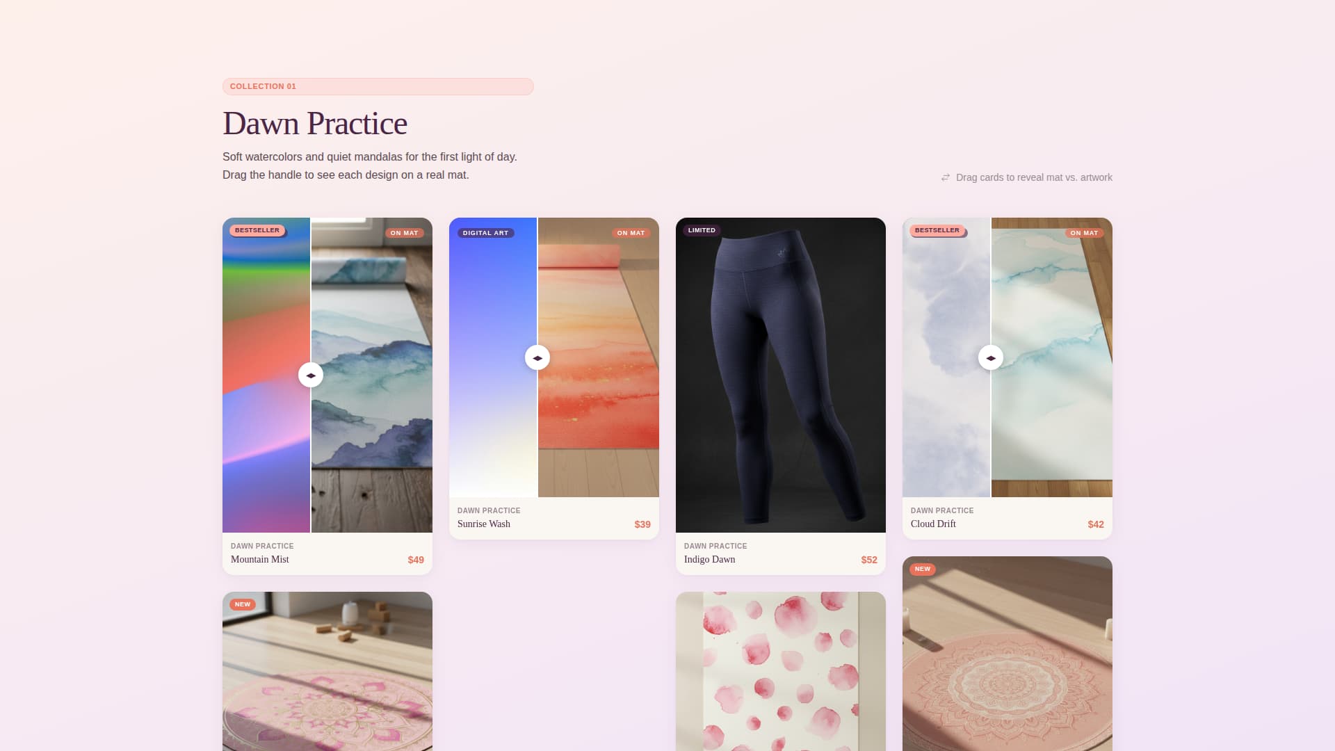 Flow - Stunning Yogamats Landing Page Template