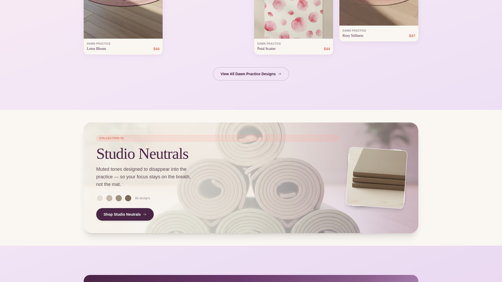 Flow - Stunning Yogamats Landing Page Template