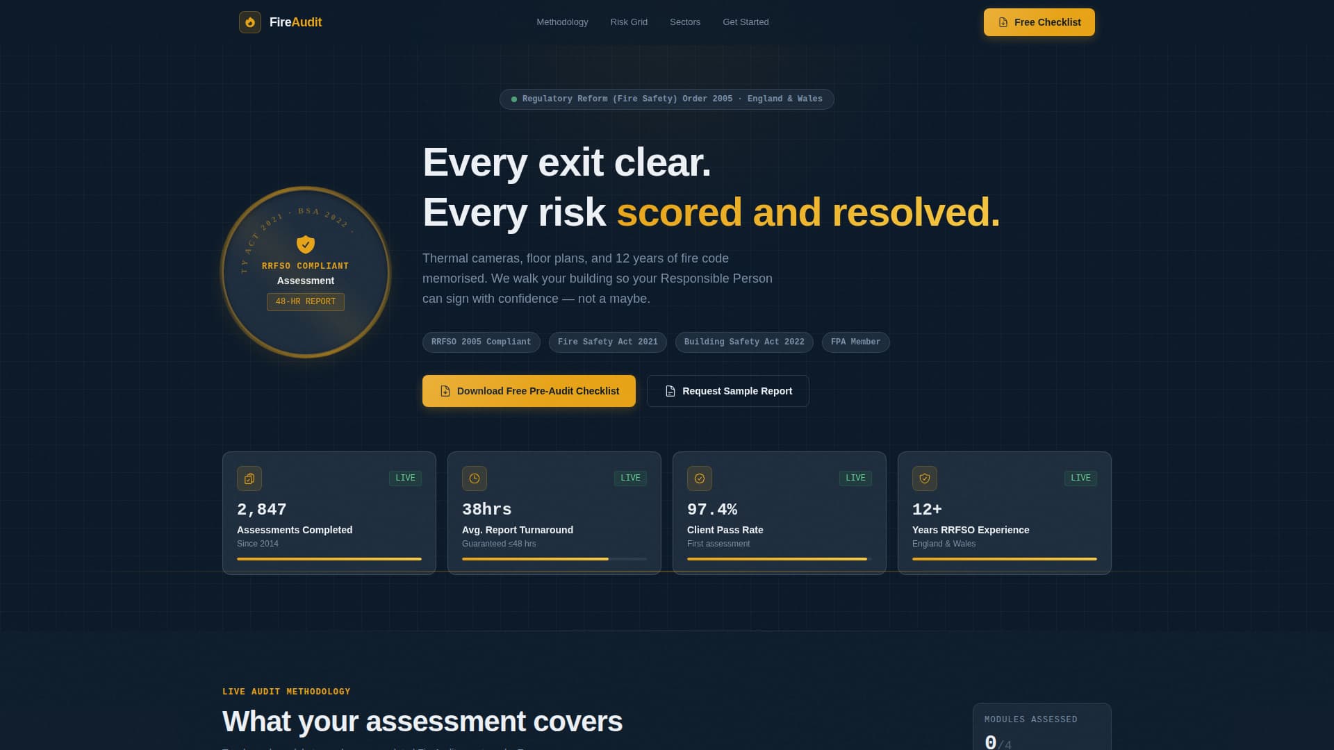 Specialist Fire Safety & Prevention Privacy Policy & Terms Website Template