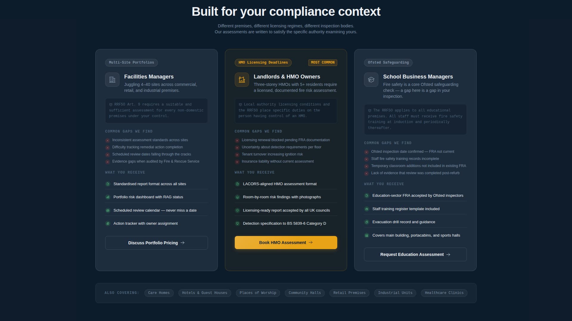 Specialist Fire Safety & Prevention Privacy Policy & Terms Website Template