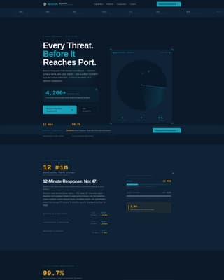 Beacon - Authoritative Maritime Landing Page Template