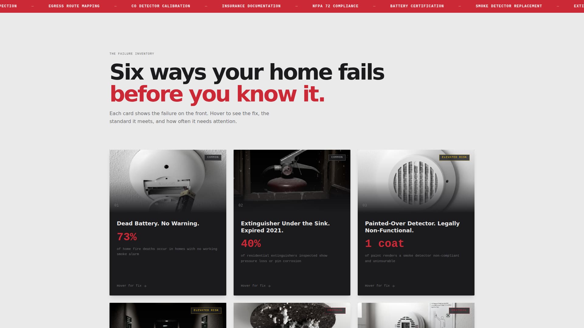 Specialist Fire Safety & Prevention Appointment Booking Website Template