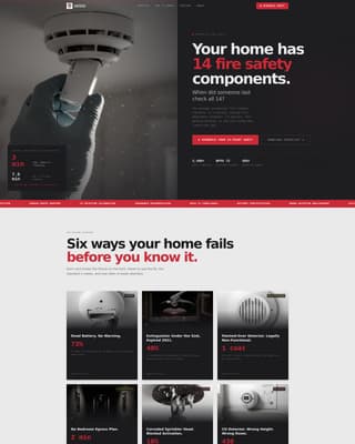 Specialist Fire Safety & Prevention Appointment Booking Website Template