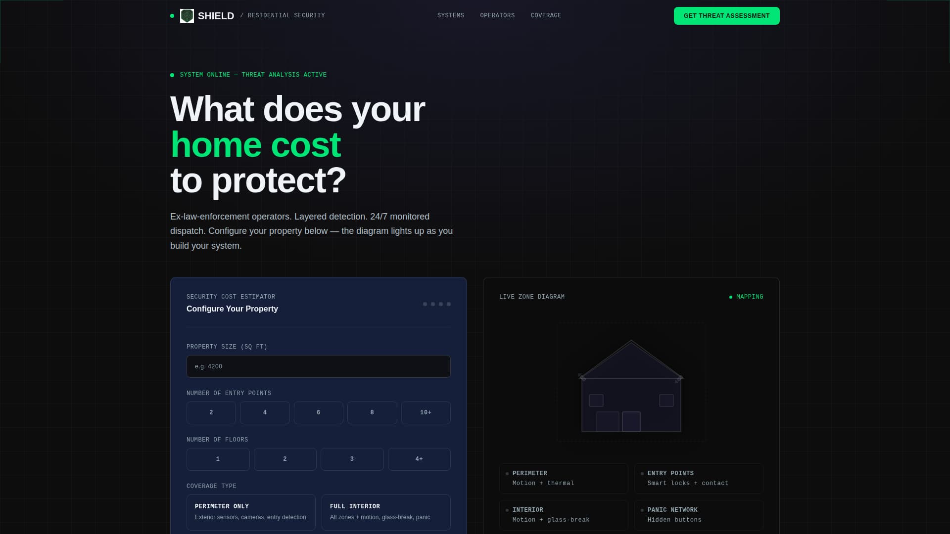 Shield - Tactical Residentialsecurity Landing Page Template