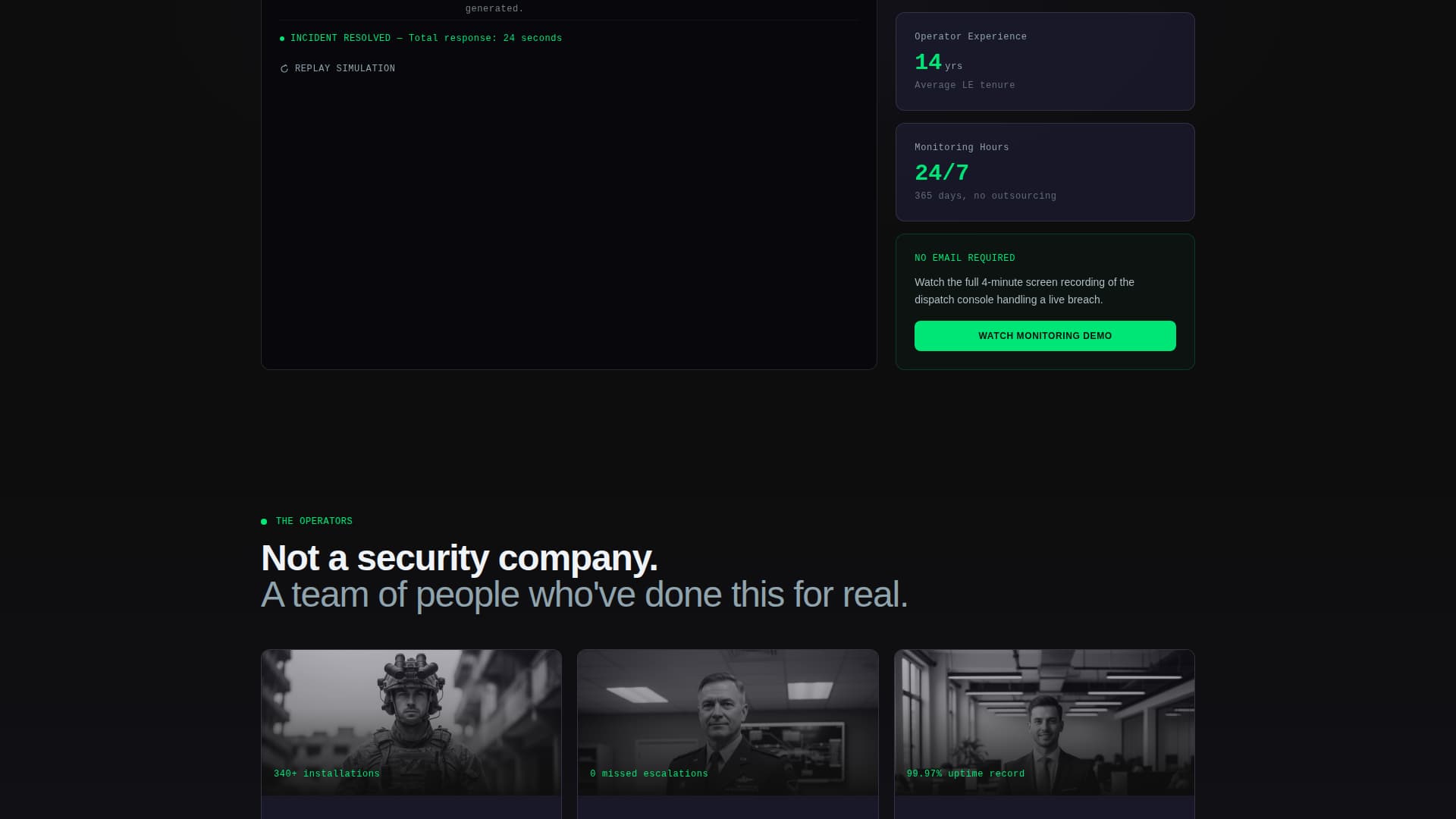 Shield - Tactical Residentialsecurity Landing Page Template