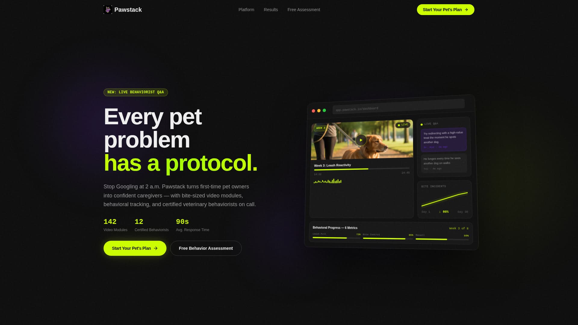 Pet Care Digital Presence Professional Website Template