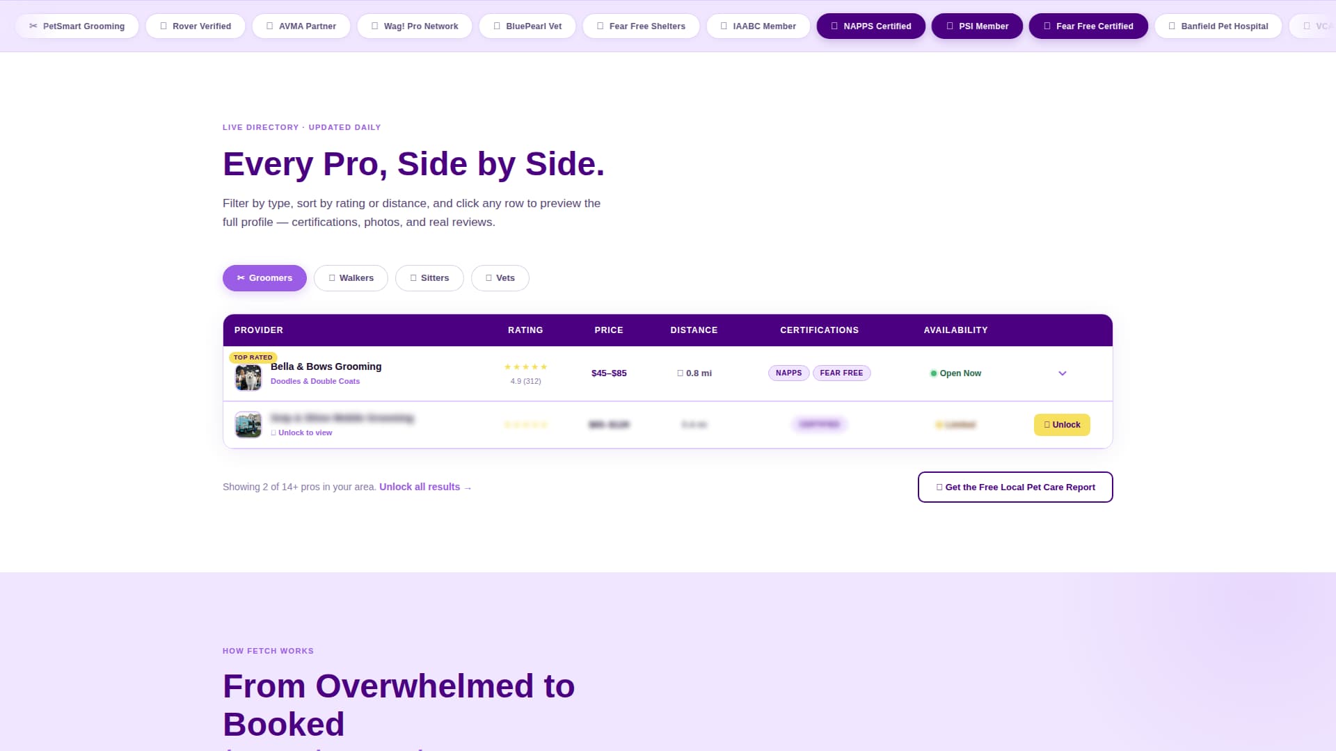 Specialist Pet Care Digital Presence Appointment Booking Website Template