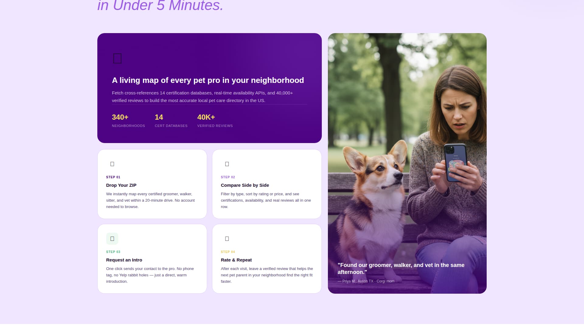 Specialist Pet Care Digital Presence Appointment Booking Website Template