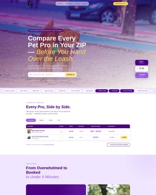 Specialist Pet Care Digital Presence Appointment Booking Website Template