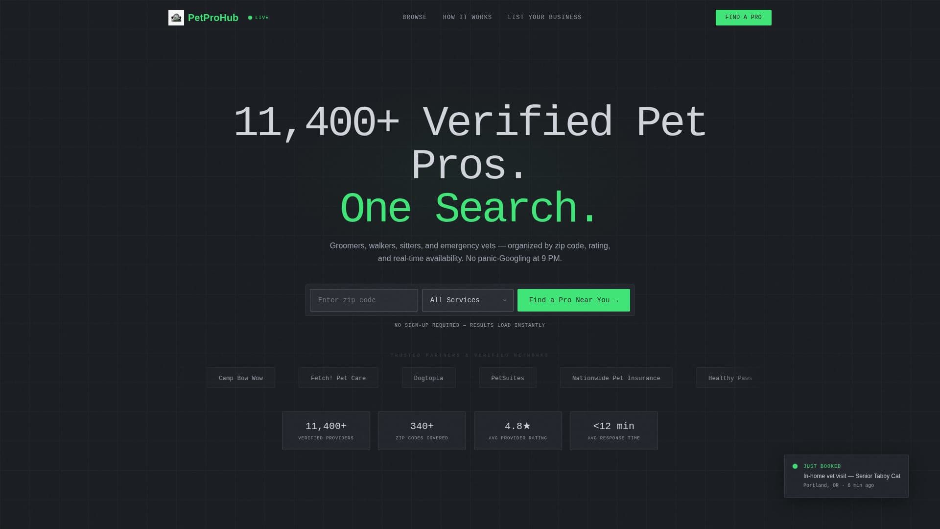 Directory & Marketplace Platforms Appointment Booking Website Template