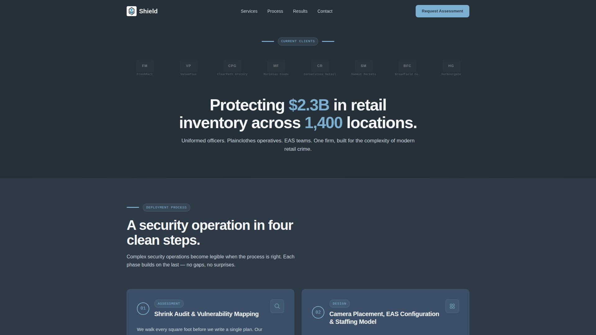 Shield - Trusted Retailsecurity Landing Page Template