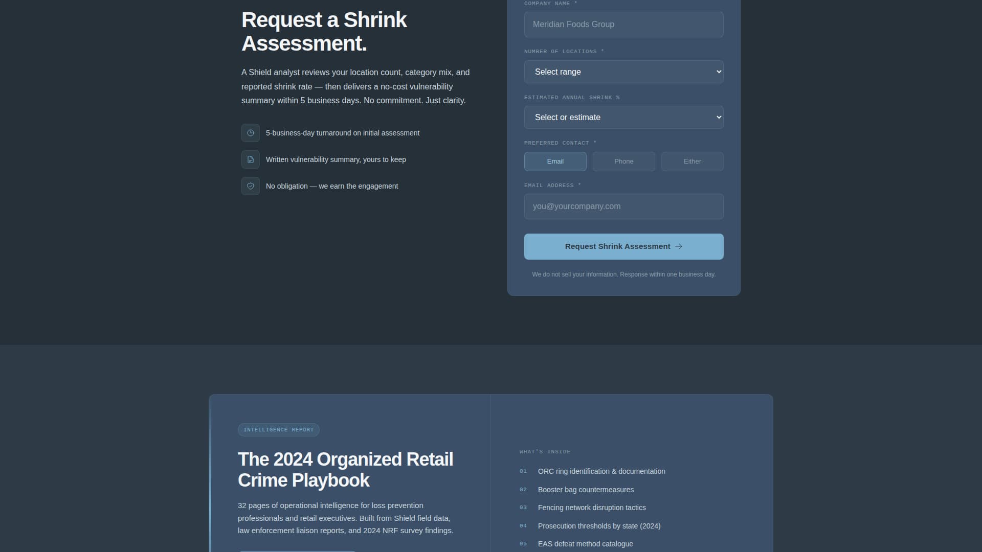 Shield - Trusted Retailsecurity Landing Page Template