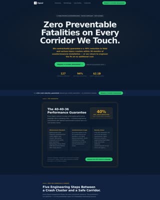 Signal - Precision Trafficsafety Landing Page Template