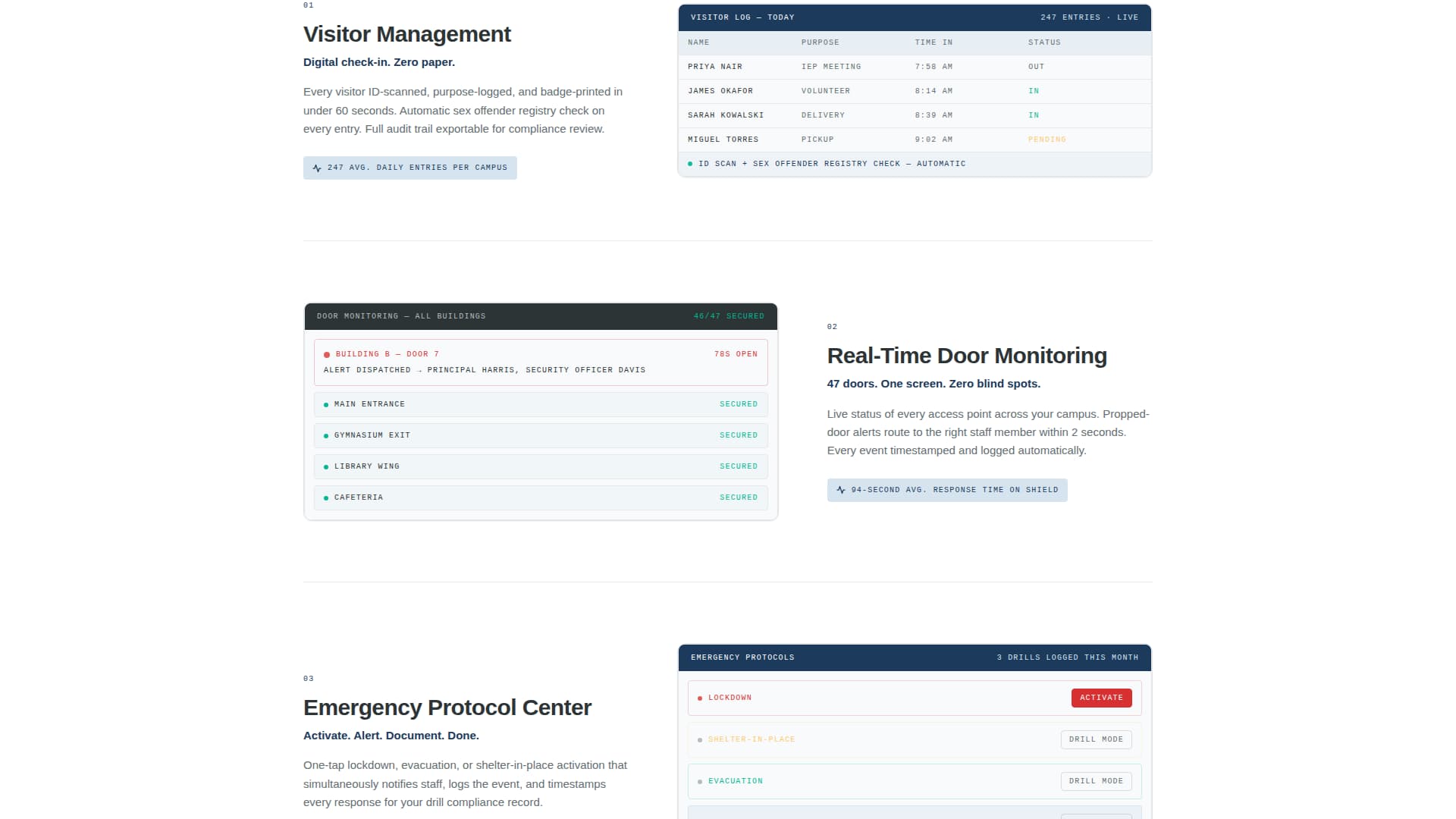 Shield - Trusted Campussecurity Landing Page Template