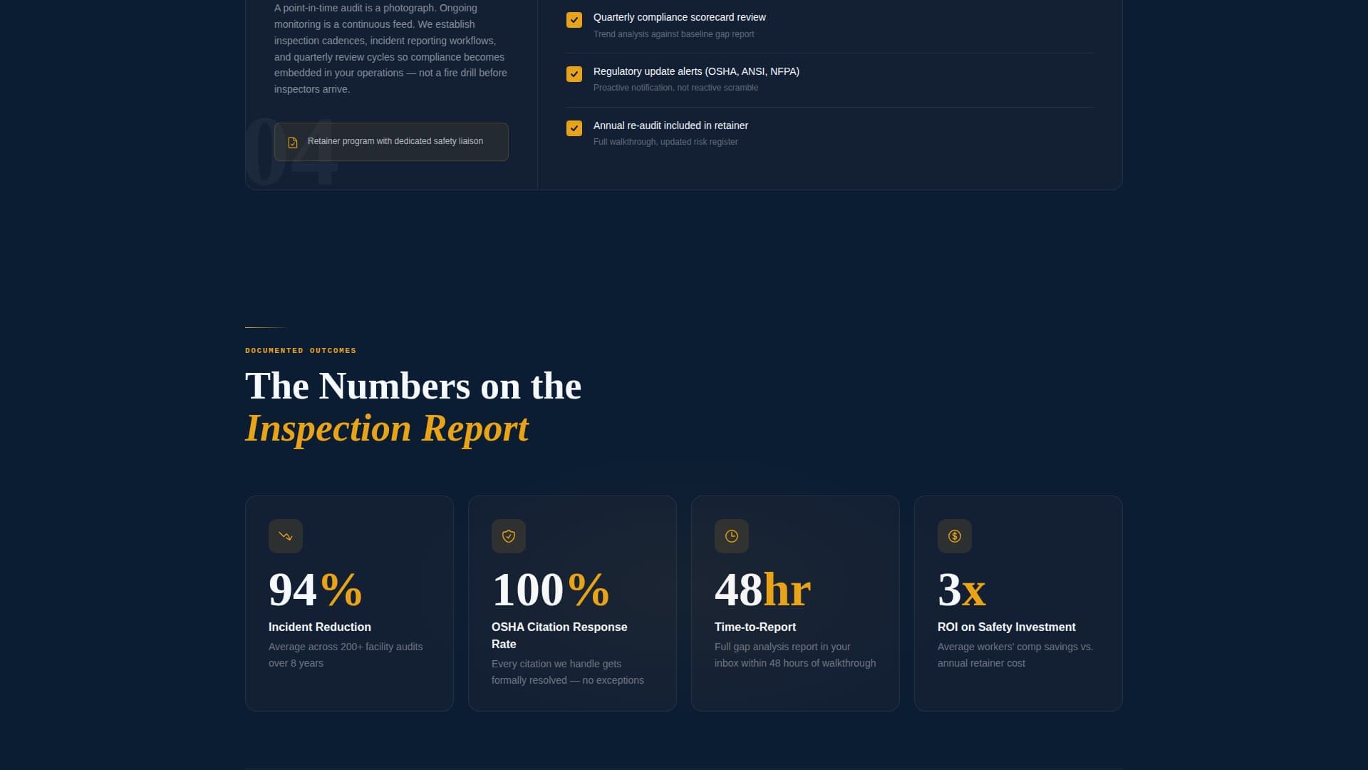 Comply - Authoritative Safetyconsulting Landing Page Template