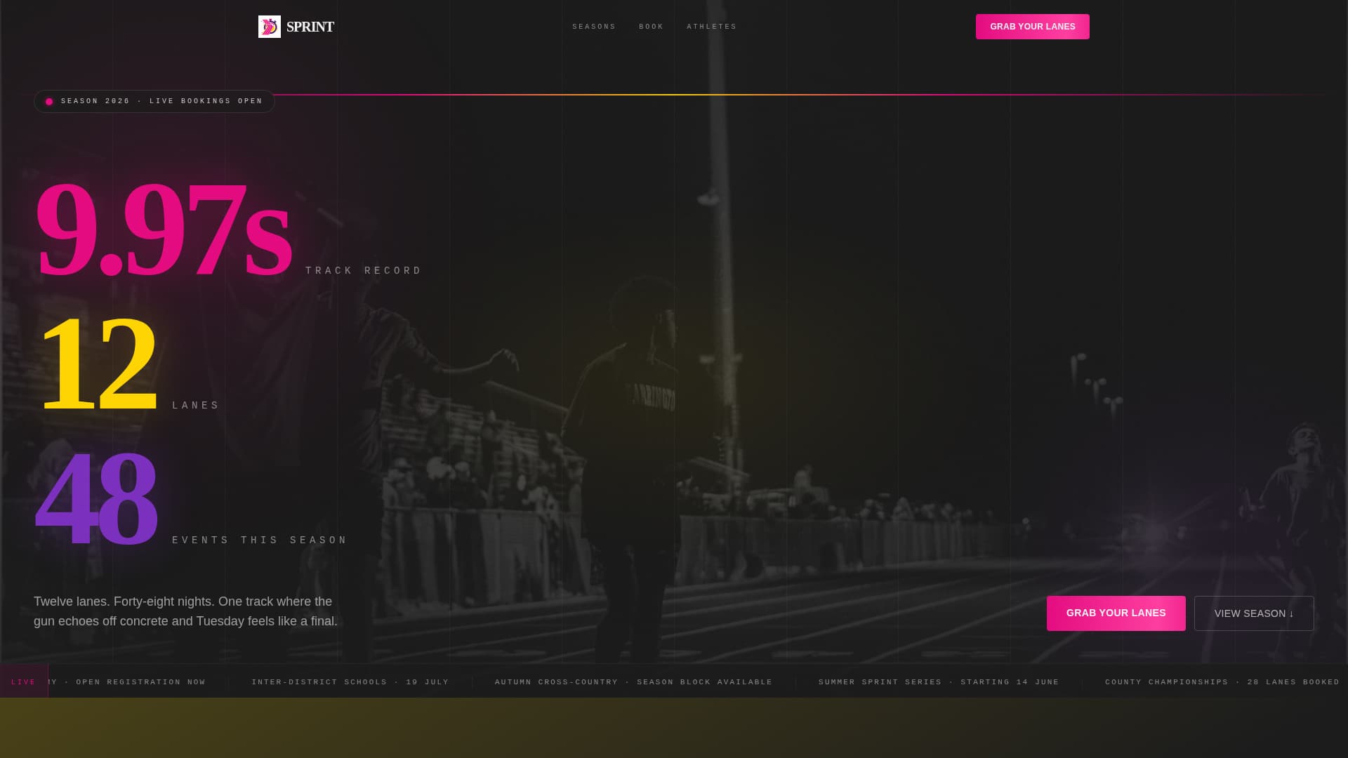 Sprint - Electric Stadium Landing Page Template