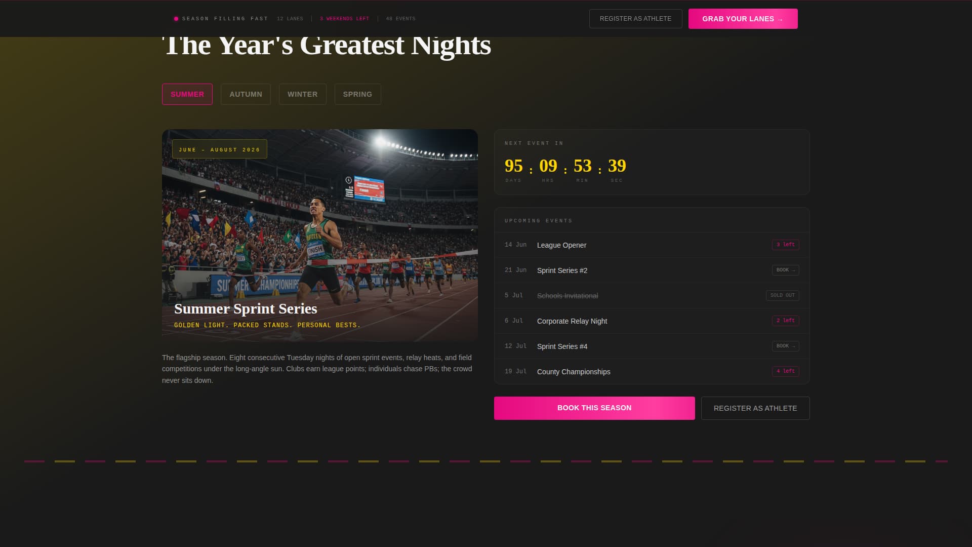 Sprint - Electric Stadium Landing Page Template