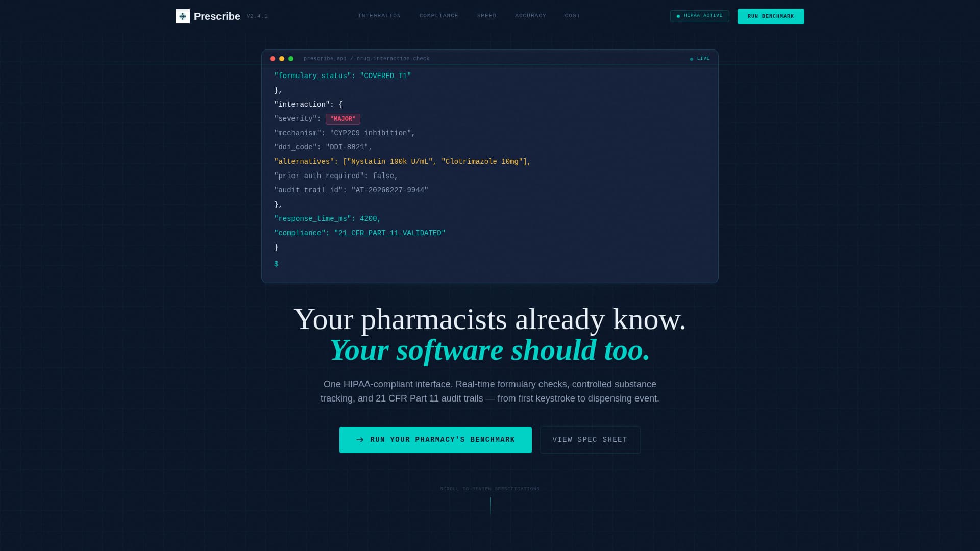 Specialist Pharmaceutical Software & SaaS Reviews & Social Proof Website Template