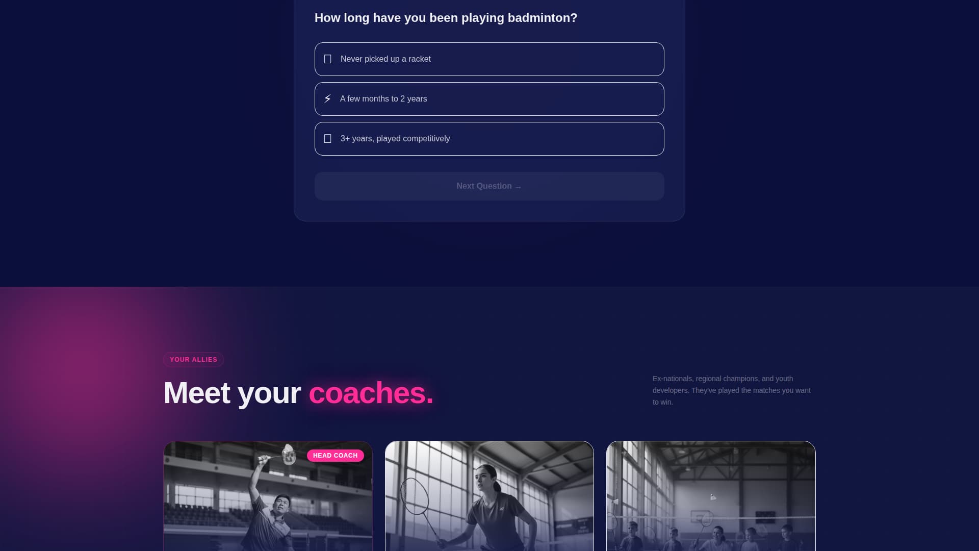 Shuttle - Highenergy Badminton Landing Page Template