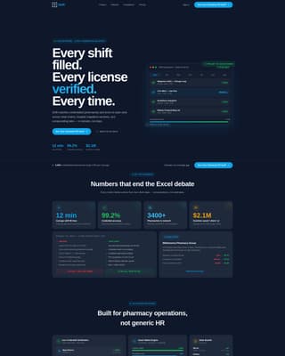 Specialist Pharmaceutical Software & SaaS Professional Website Template