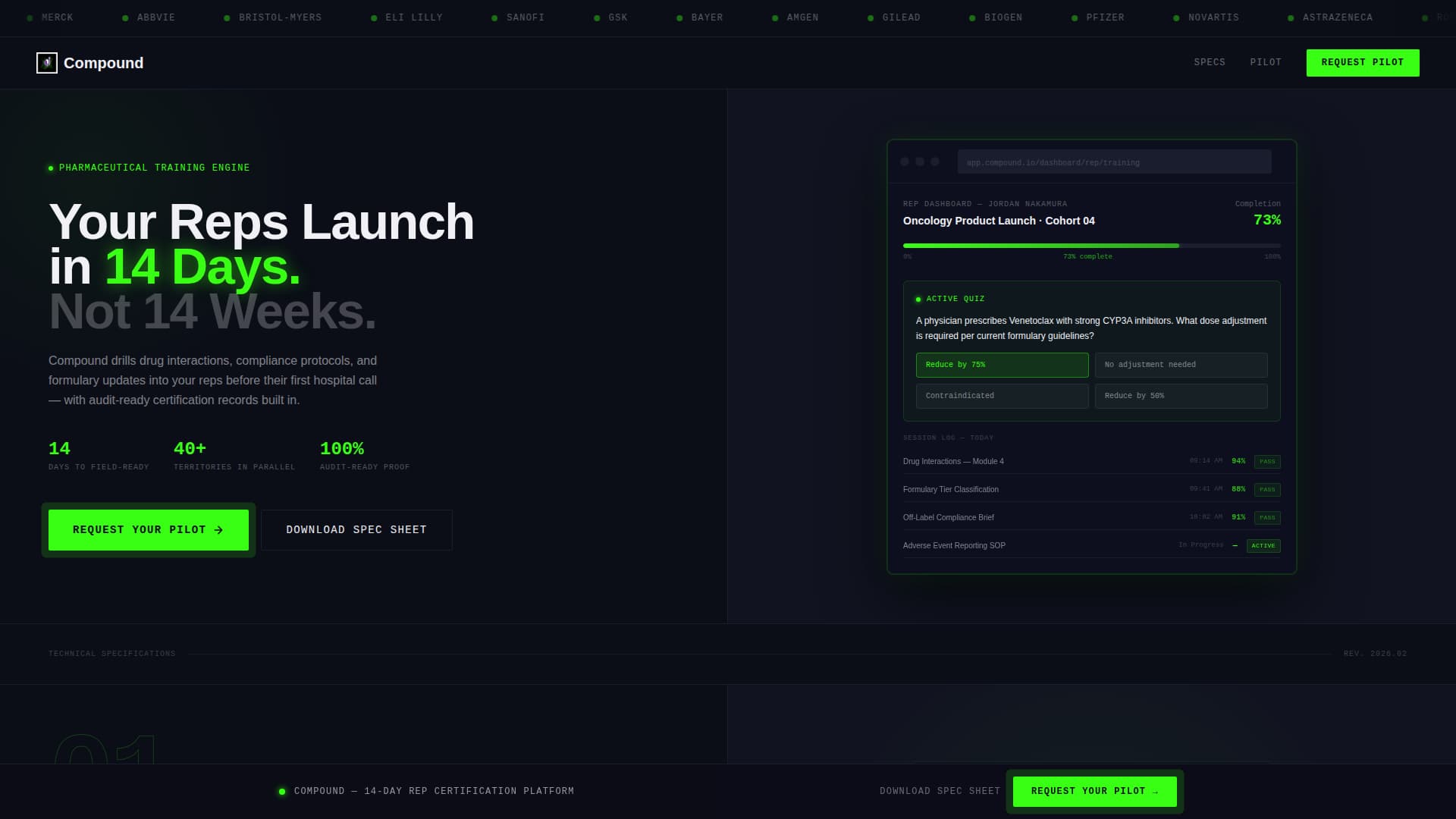 Advanced Pharmaceutical Software & SaaS Professional Website Template