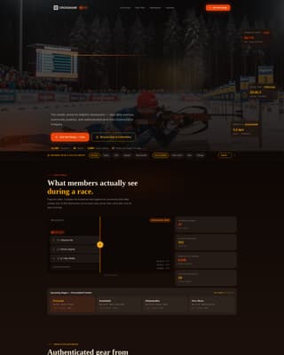 Endzone — Championship Biathlon Training Landing Page Template
