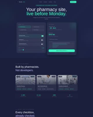 Advanced Pharmaceutical Software & SaaS Cost Estimator Website Template