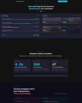 Pharmaceutical Digital Presence Privacy Policy & Terms Website Template