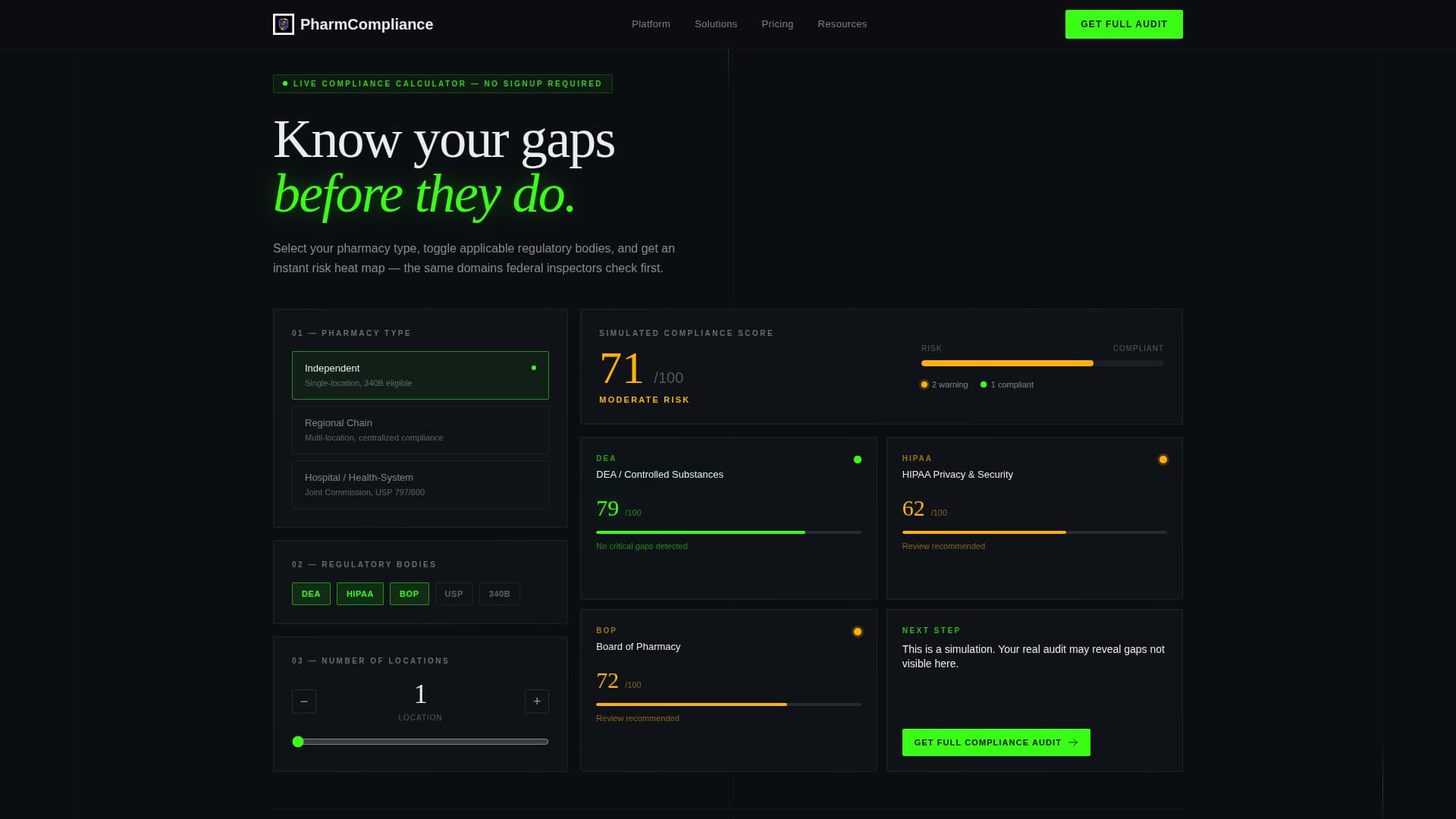 Advanced Pharmacy Software Cost Estimator Website Template