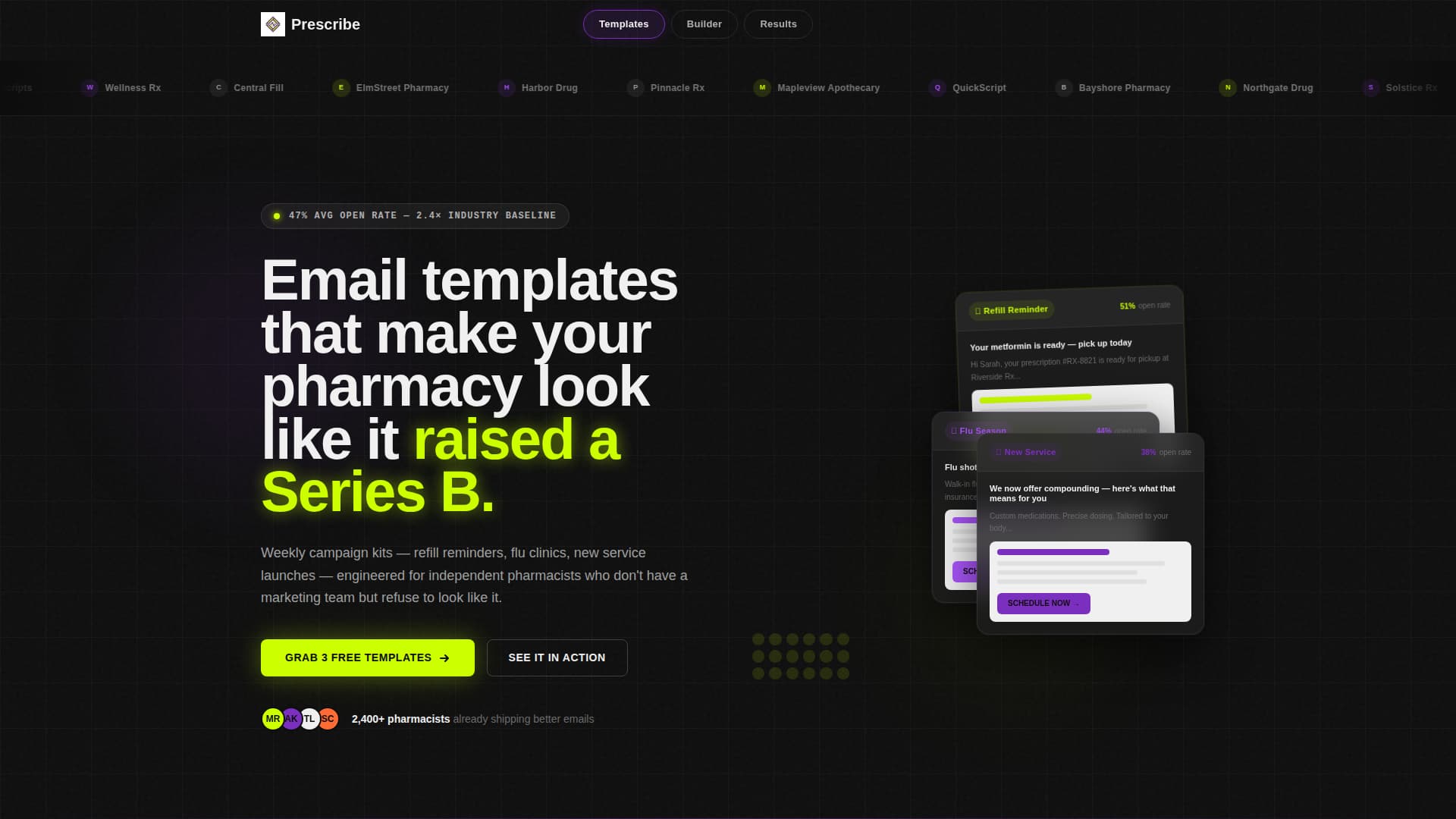 Specialist Pharmacy Digital Presence Professional Website Template