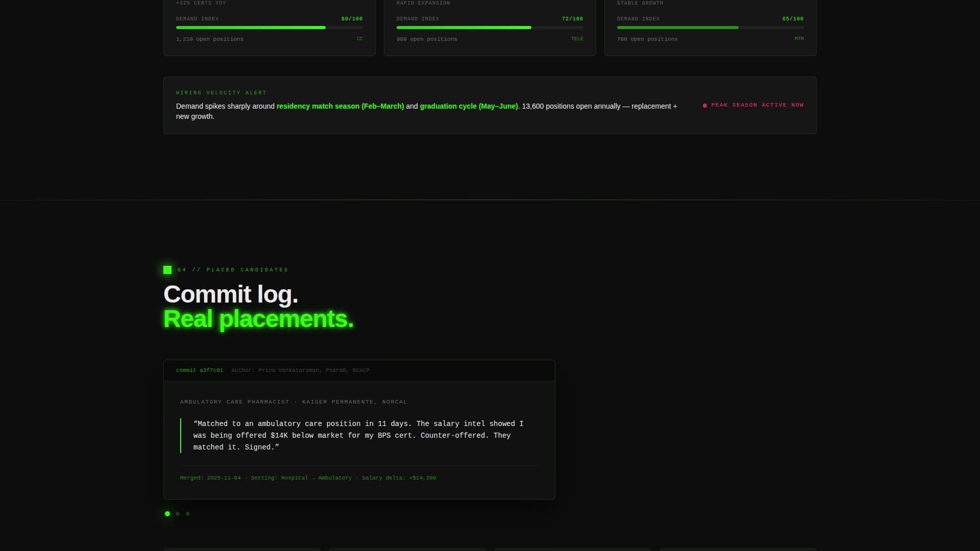 Pharmacy Digital Presence Careers & Recruitment Website Template