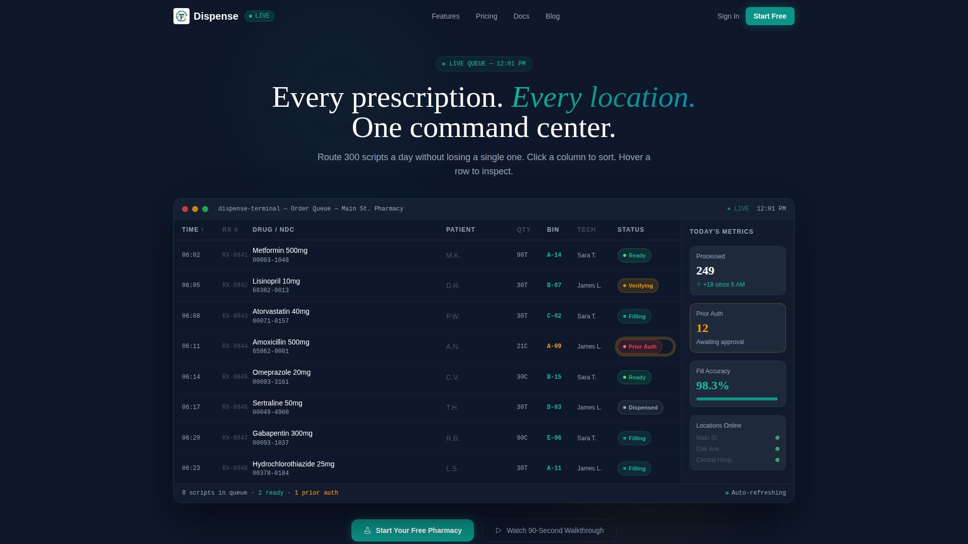 Local Pharmacy Software Professional Website Template