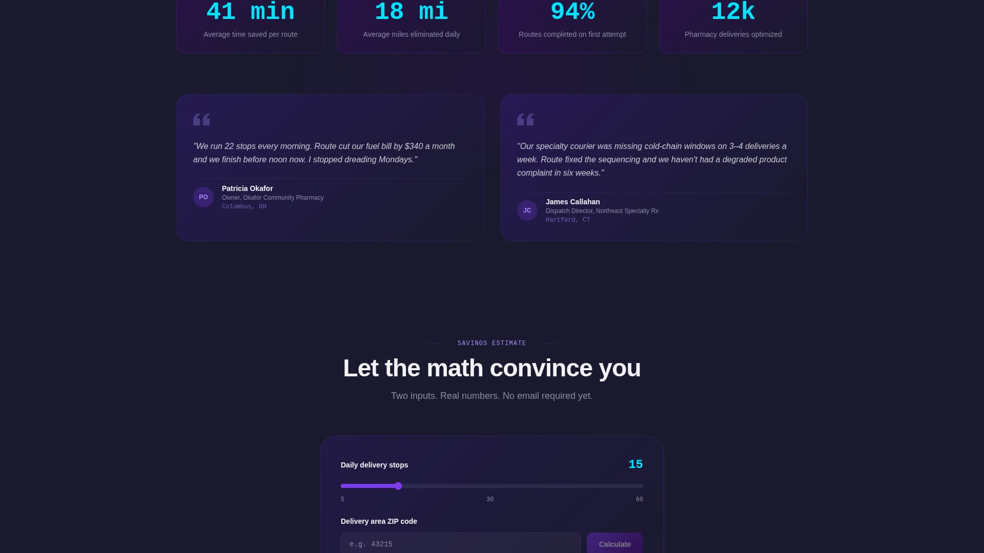 Complete Pharmacy Software Cost Estimator Website Template