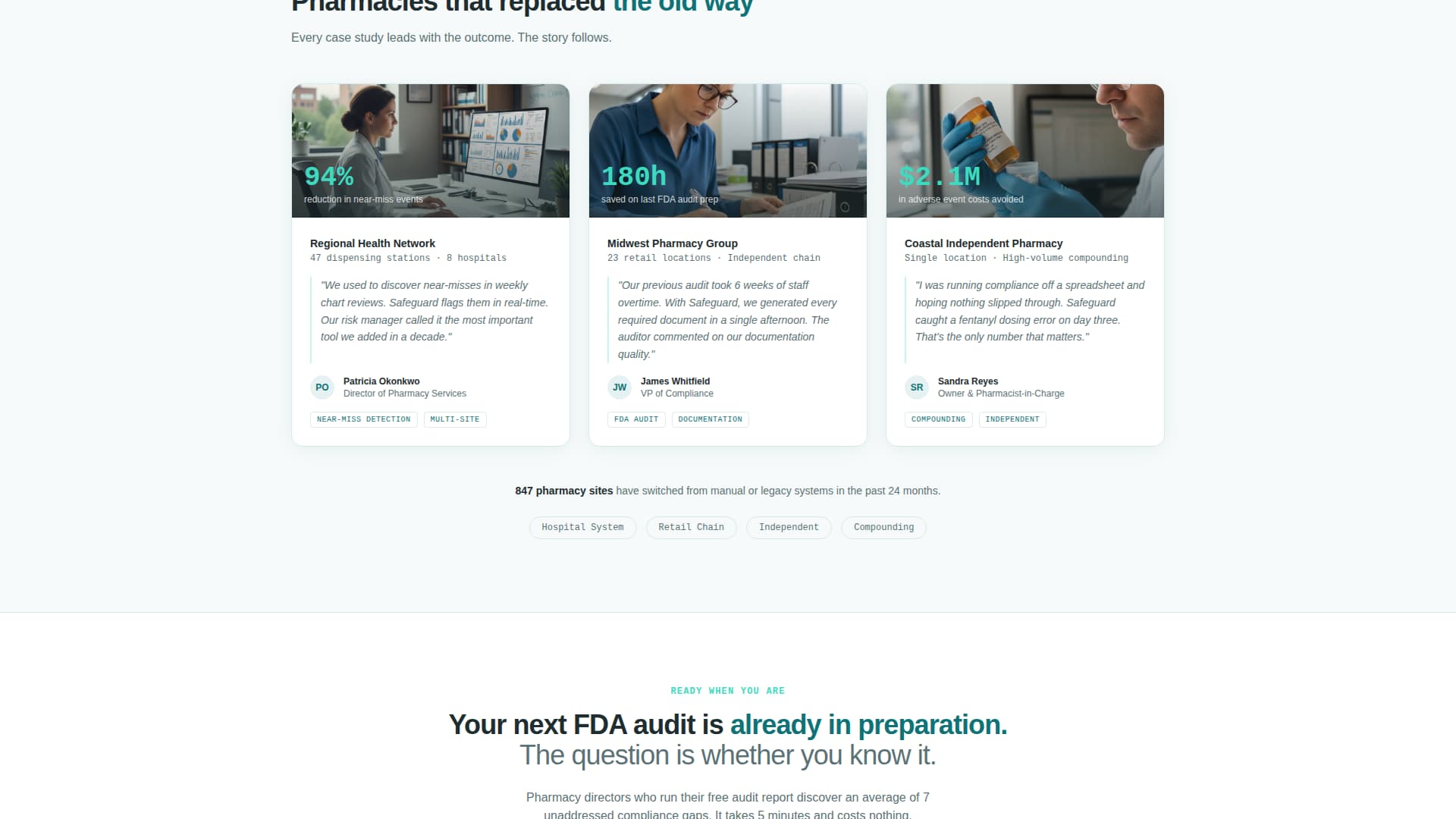 Specialist Pharmacy Software Comparison Website Template