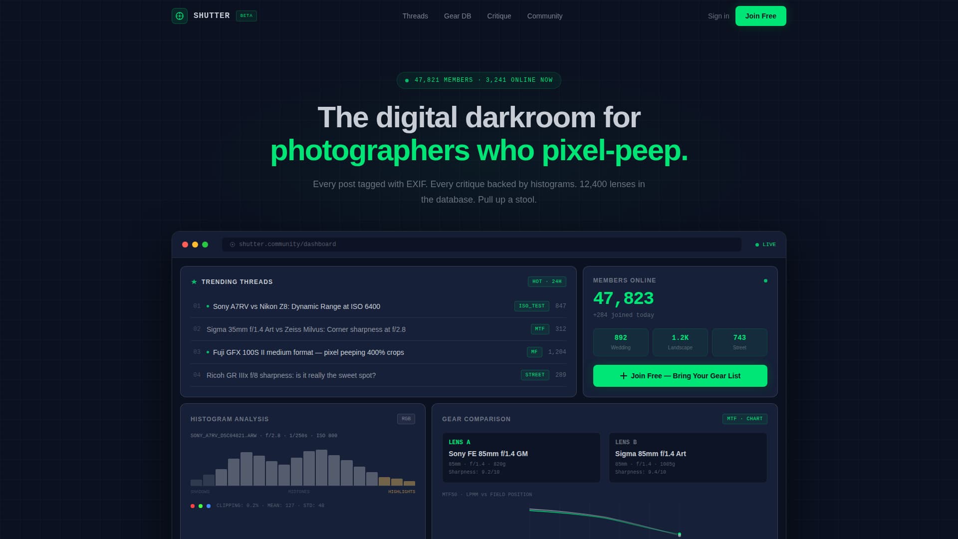 Photography Digital Presence Comparison Website Template
