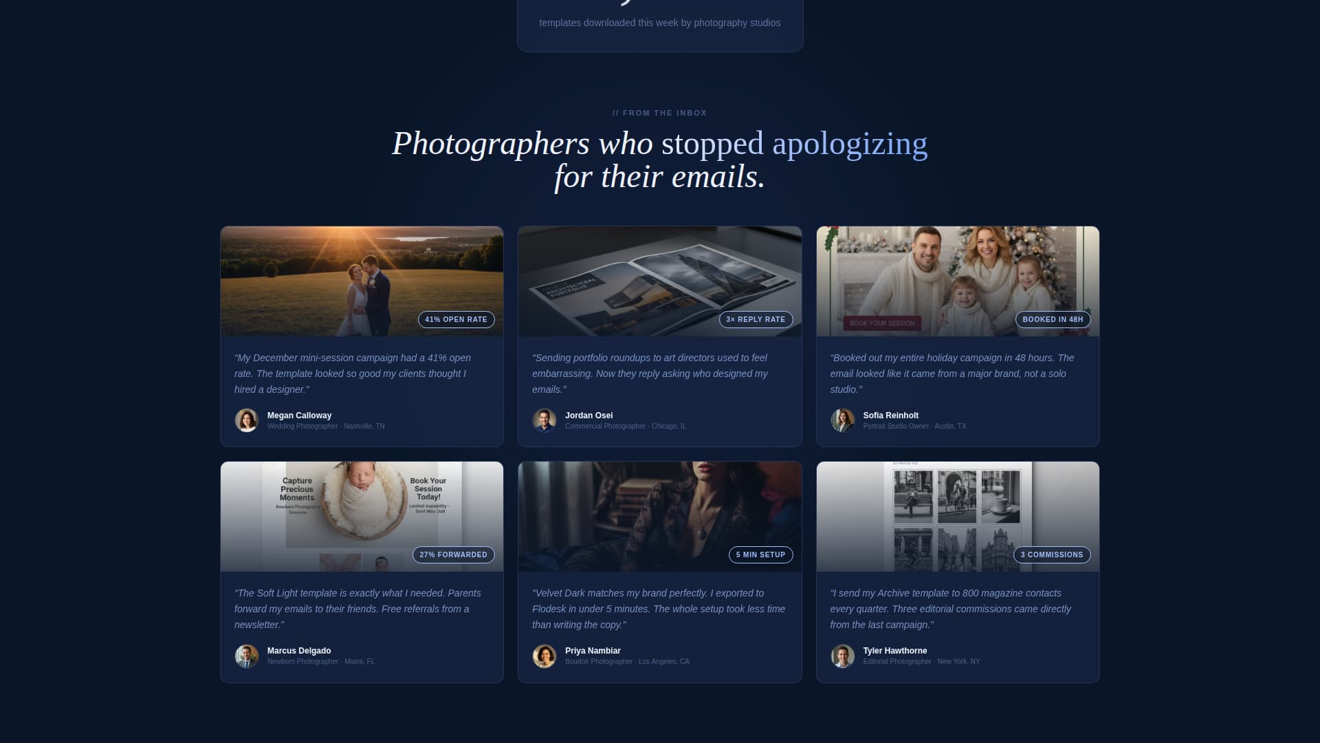 Photography Digital Presence Portfolio & Case Study Website Template
