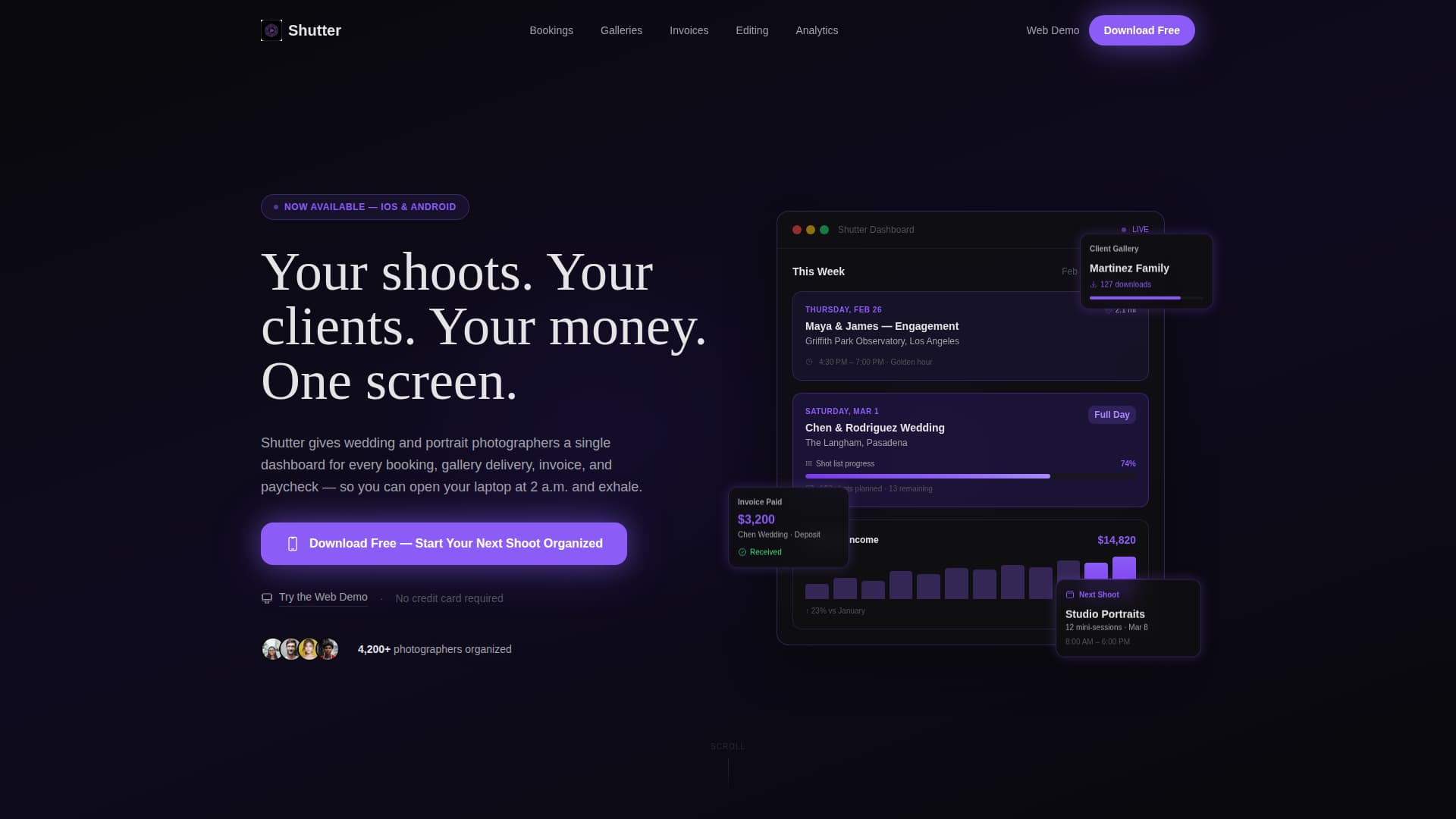 Photography Digital Presence Blog & Content Website Template