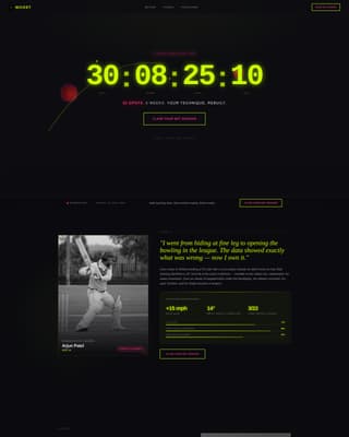 Cricket Booking Website Template
