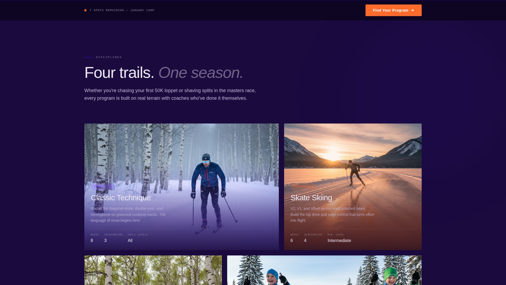 Marathon — High-Octane Cross-Country Racing Landing Page Template